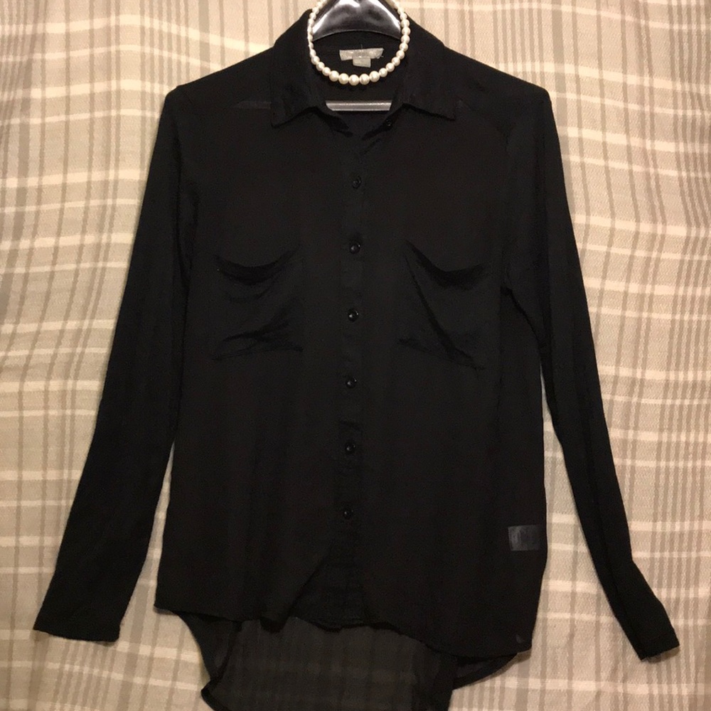 Black sheer top